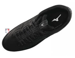Mizuno Ambition 3 All-Surface Black & White Mid-Cut Field Shoes -UMP ATTIRE Shop MZ AB3M BW Mizuno Ambition 3 All Surface Black White Mid Cut Shoes birdseye