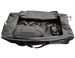 Mizuno 36" MX G2 Wheeled Umpire Equipment Bag -UMP ATTIRE Shop MZ MX Mizuno 36 MX Wheeled Umpire Equipment Bag open