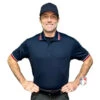 Mizuno Performance Short Sleeve Traditional Umpire Shirt - Navy 1 Mizuno Performance Short Sleeve Traditional Umpire Shirt - Navy -UMP ATTIRE Shop MZ351 NY Mizuno Short Sleeve Umpire Shirt Navy Front