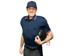 Mizuno Performance Short Sleeve Traditional Umpire Shirt - Navy -UMP ATTIRE Shop MZ351 NY Mizuno Short Sleeve Umpire Shirt Navy Plate