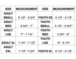 PalmGard Officials Winter Gloves -UMP ATTIRE Shop PG PalmGard Officials Winter Gloves sizing chart