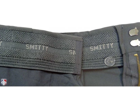 Smitty Performance Poly Spandex Charcoal Grey Flat Front Umpire Plate Pants With Expander Waistband 7 Smitty Performance Poly Spandex Charcoal Grey Flat Front Umpire Plate Pants With Expander Waistband - Image 5