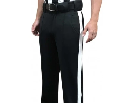 Smitty Performance Poly Spandex Tapered Fit Black Football Referee Pants 3 Smitty Performance Poly Spandex Tapered Fit Black Football Referee Pants