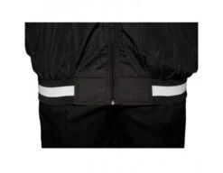 Smitty Collegiate Style Basketball Referee Jacket - Black With White Trim -UMP ATTIRE Shop S227 BK Bottom Elastic