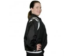 Smitty Collegiate Style Basketball Referee Jacket - Black With White Trim -UMP ATTIRE Shop S227 BK Right Side