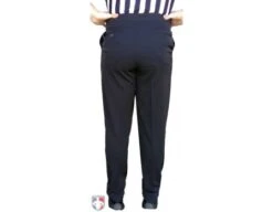 Smitty Performance 4-Way Stretch Tapered Fit Flat Front Referee Pants With Slash Pockets -UMP ATTIRE Shop S297 NBA Worn Back