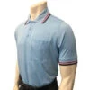 Smitty Short Sleeve Body Flex Umpire Shirt - Powder Blue With Red-White-Navy Trim -UMP ATTIRE Shop S307 PBRW 2 1