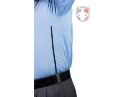Smitty Long Sleeve Vertical Stripe Umpire Shirt - Powder Blue -UMP ATTIRE Shop S311 PB Panelcrop