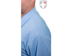 Smitty Long Sleeve Vertical Stripe Umpire Shirt - Powder Blue -UMP ATTIRE Shop S311 PB Shouldercrop