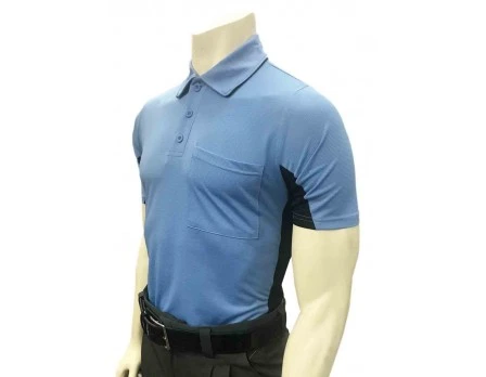 Smitty V2 Major League Replica Umpire Shirt - Sky Blue With Black 3 Smitty V2 Major League Replica Umpire Shirt - Sky Blue With Black