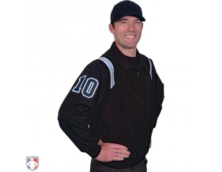 Smitty Traditional Half-Zip Umpire Jacket - Black And Powder Blue 5 Smitty Traditional Half-Zip Umpire Jacket - Black And Powder Blue - Image 3
