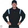 Smitty Traditional Half-Zip Umpire Jacket - Black And Powder Blue
