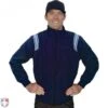 Smitty Major League Style Fleece Lined Umpire Jacket - Navy And Polo Blue 2 Smitty Major League Style Fleece Lined Umpire Jacket - Navy And Polo Blue -UMP ATTIRE Shop S330 N PB Smitty Major League Style Fleece Lined Umpire Jacket Navy with Powder Blue Front View 1