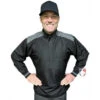 Smitty Major League Replica Convertible Umpire Jacket - Black With Charcoal Grey -UMP ATTIRE Shop S340 Smitty Major League Replica Convertible Umpire Jacket Black with Charcoal Grey front 1
