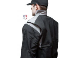 Smitty Major League Replica Thermal Umpire Jacket - Black With Charcoal Grey -UMP ATTIRE Shop S341 Smitty Major League Replica Thermal Umpire Jacket Black with Charcoal Grey Gusset