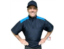 Front Page -UMP ATTIRE Shop S342 Smitty NCAA Softball Convertible Umpire Jacket Midnight Navy no sleeves front