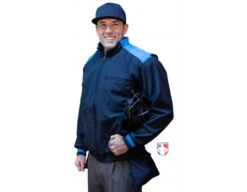 Smitty NCAA Softball Thermal Umpire Jacket - Midnight Navy -UMP ATTIRE Shop S343 Smitty NCAA Softball Thermal Umpire Jacket Midnight Navy plate angled