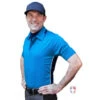 Smitty NCAA Softball Short Sleeve Body Flex Men's Umpire Shirt - Bright Blue