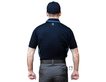 Smitty NCAA Softball Short Sleeve Body Flex Men's Umpire Shirt - Midnight Navy 5 Smitty NCAA Softball Short Sleeve Body Flex Men's Umpire Shirt - Midnight Navy - Image 3