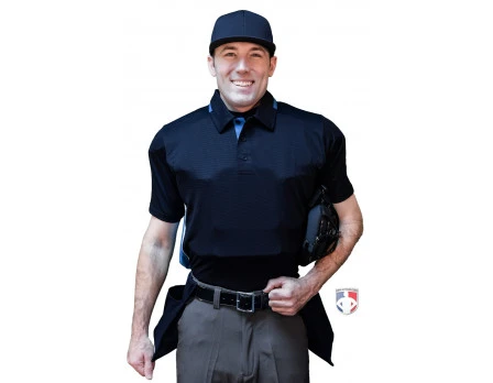 Smitty NCAA Softball Short Sleeve Body Flex Men's Umpire Shirt - Midnight Navy 4 Smitty NCAA Softball Short Sleeve Body Flex Men's Umpire Shirt - Midnight Navy - Image 2
