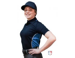 Smitty NCAA Softball Short Sleeve Body Flex Women's Umpire Shirt - Midnight Navy
