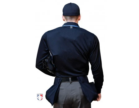Smitty NCAA Softball Long Sleeve Body Flex Men's Umpire Shirt - Midnight Navy 5 Smitty NCAA Softball Long Sleeve Body Flex Men's Umpire Shirt - Midnight Navy - Image 3