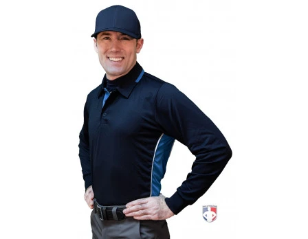 Smitty NCAA Softball Long Sleeve Body Flex Men's Umpire Shirt - Midnight Navy 3 Smitty NCAA Softball Long Sleeve Body Flex Men's Umpire Shirt - Midnight Navy