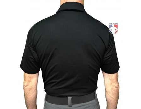 Smitty V3 Major League Replica Umpire Shirt - Black With Sky Blue 5 Smitty V3 Major League Replica Umpire Shirt - Black With Sky Blue - Image 3