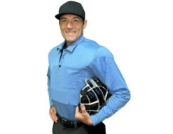 Smitty V3 Major League Replica Long Sleeve Umpire Shirt - Sky Blue With Black 9 Smitty V3 Major League Replica Long Sleeve Umpire Shirt - Sky Blue With Black -UMP ATTIRE Shop S350 SB Smitty V3 Major League Replica Long Sleeve Umpire Shirt Sky Blue with Black plate angle