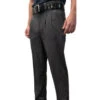 Smitty Tapered Charcoal Grey Pleated Umpire Base Pants -UMP ATTIRE Shop S367X CG Smitty Tapered Poly Spandex Charcoal Grey Pleated Umpire Base Pants