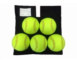 Smitty Deluxe XL Expandable Umpire Ball Bag -UMP ATTIRE Shop S383 5softballs with white background 1