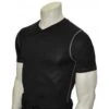 Smitty Compression Fit V-Neck Short Sleeve T-Shirt 2 Smitty Compression Fit V-Neck Short Sleeve T-Shirt -UMP ATTIRE Shop S411 Smitty Black V Neck Compression Shirt