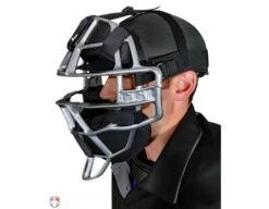 All-Star Cobalt Umpire Skull Cap -UMP ATTIRE Shop SC900UMP All Star Cobalt Umpire Skull Cap Worn Front Angled View with Mask