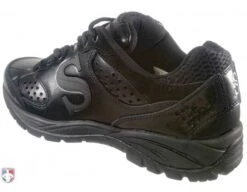 Smitty All-Black Umpire / Referee Field Shoes -UMP ATTIRE Shop SM FIELD Smitty Field Umpire Referee Shoes Back Angled Outside View