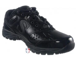 Smitty All-Black Umpire / Referee Field Shoes -UMP ATTIRE Shop SM FIELD Smitty Field Umpire Referee Shoes Front Angled Inside View 1