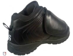 Smitty All-Black Mid-Cut Umpire Plate Shoes -UMP ATTIRE Shop SM Plate Back Angled Inside