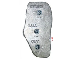 Markwort 3-Dial Brushed Steel Umpire Indicator - 4/3/3 Count