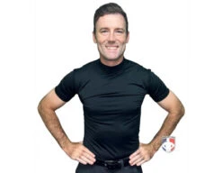 ThighPro Locked In Mock Neck Short Sleeve Compression Shirt