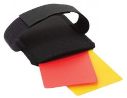 Referee Penalty Cards With Arm Strap 9 Referee Penalty Cards With Arm Strap -UMP ATTIRE Shop TSARMCARD Officials Penalty Cards with Arm Strap band side flat