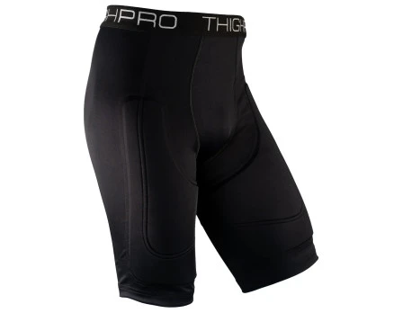 ThighPro Men's Protective Umpire Compression Shorts - Black 5 ThighPro Men's Protective Umpire Compression Shorts - Black - Image 3