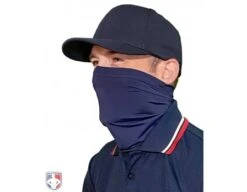 UMPLIFE Neck Gaiter -UMP ATTIRE Shop ULF GAITER N UMPLIFE Neck Gaiter Worn Up Front Angled Navy