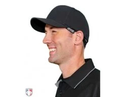 UMPLIFE Ice Cap -UMP ATTIRE Shop ULF ICE CAP BK GY UMPLIFE Ice Cap Worn Front Angled with Cap Black and Charcoal Grey