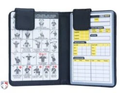 Pro Grade Magnetic "Book" Style 5" Umpire Lineup Card Holder / Game Card Referee Wallet -UMP ATTIRE Shop ULF MINI PRO GRADE MAGNETIC BOOK STYLE UMPIRE LINE UP CARD HOLDER GAME CARD REFEREE OPEN WITH CARDS