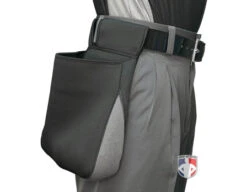 UMPLIFE 2-Color Weather-Tek Pro Ball Bag -UMP ATTIRE Shop ULF WTS P2 UMPLIFE 2 Color Weather Tek Pro Ball Bag grey worn side