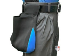 UMPLIFE 2-Color Weather-Tek Pro Ball Bag -UMP ATTIRE Shop ULF WTS P2 UMPLIFE 2 Color Weather Tek Pro Ball Bag sb worn side