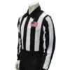 Smitty 2 1/4" Stripe Long Sleeve Football Referee Shirt With CHEST USA FLAG -UMP ATTIRE Shop USA110 SMITTY 2 1 4 STRIPE LONG SLEEVE FOOTBALL REFEREE SHIRT WITH CHEST USA FLAG 1