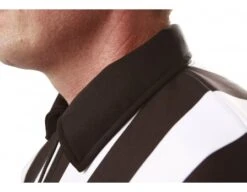 Smitty 2 1/4" Stripe Long Sleeve Football Referee Shirt With CHEST USA FLAG -UMP ATTIRE Shop USA110COLLAR 1