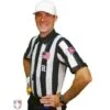 Smitty CFO College 2" "Body Flex" Short Sleeve Football Referee Shirt 2 Smitty CFO College 2" "Body Flex" Short Sleeve Football Referee Shirt -UMP ATTIRE Shop USA115CFO FLEX R Smitty CFO 2 Stripe Body Flex Football Referee Shirt Worn Front Angled View 3