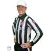 Smitty CFO College 2" Dye Sublimated Long Sleeve Football Referee Shirt 1 Smitty CFO College 2" Dye Sublimated Long Sleeve Football Referee Shirt -UMP ATTIRE Shop USA116CFO R Smitty CFO 2 Stripe Long Sleeve Football Referee Shirt Worn Front Angled View 2