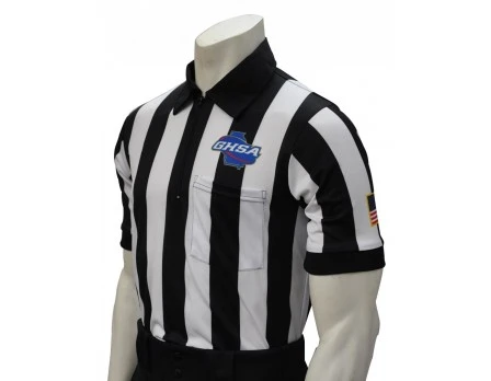 Georgia (GHSA) 2" Stripe Body Flex Short Sleeve Referee Shirt 3 Georgia (GHSA) 2" Stripe Body Flex Short Sleeve Referee Shirt